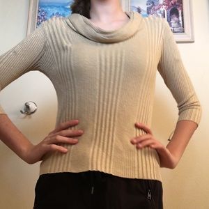 Joseph A. Gold knit shirt sweater